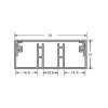 WD-5020 Короб прямокутний 50x20 мм, 2 роз'єднувача WD-5020 Короб прямокутний 50x20 мм, 2 роз'єднувача