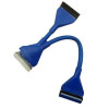 F151 - blue Кабель внутр.Ultra ATA100 3xIDC-40 (161015) F151 - blue Кабель внутр.Ultra ATA100 3xIDC-40 (161015)