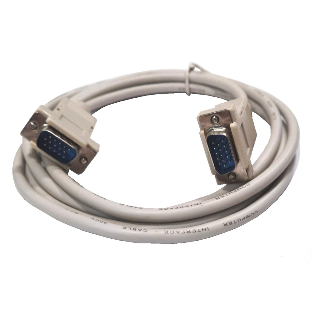 SCF-14MM Кабель до монітору VGA 15 вилка - 15 вилка, 15 дротів, 1.8 м SCF-14MM Кабель до монітору VGA 15 вилка - 15 вилка, 15 дротів, 1.8 м