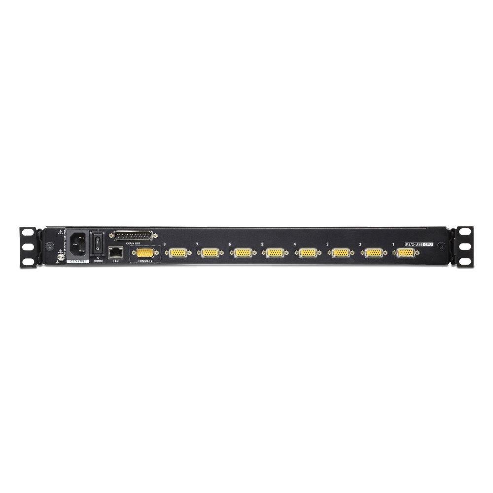 ACS-1208A KVM-перемик.8 портів з KVM-шнурами PS/2 2х1.8 м, спецшнур,1U(rack), каскадув. до 256 ACS-1208A KVM-перемик.8 портів з KVM-шнурами PS/2 2х1.8 м, спецшнур,1U(rack), каскадув. до 256