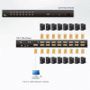 CS-1716A KVM-перемикач 16 портів USB-USB,з KVM-шнурами USB 2х1.8м,спецшнур,1U(rack), адаптер живлення CS-1716A KVM-перемикач 16 портів USB-USB,з KVM-шнурами USB 2х1.8м,спецшнур,1U(rack), адаптер живлення