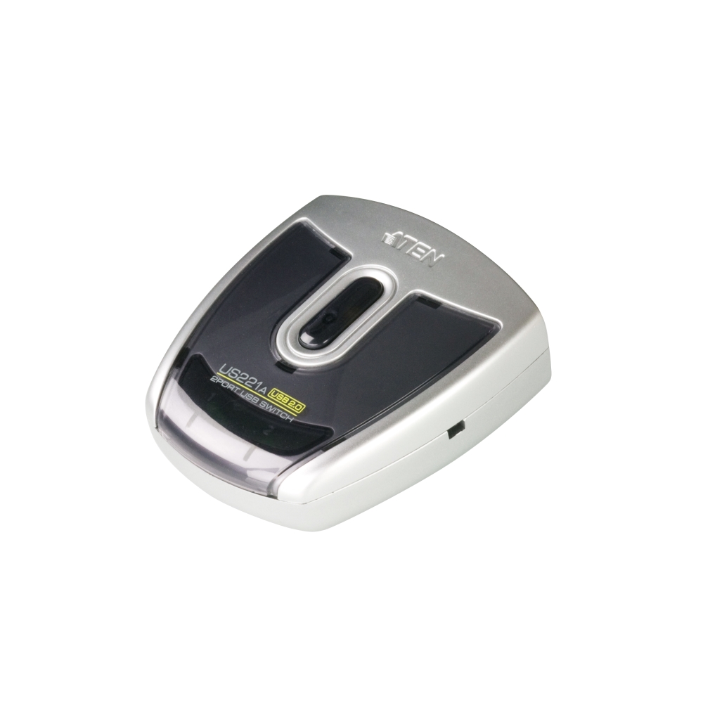 US221A Перемикач периферійних пристроїв 2 порти, USB 2.0 (2 PC на один пристрій) US221A Перемикач периферійних пристроїв 2 порти, USB 2.0 (2 PC на один пристрій)