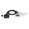 CS-22DP USB-C DisplayPort кабельний KVM-перемикач, 2 порти CS-22DP USB-C DisplayPort кабельний KVM-перемикач, 2 порти