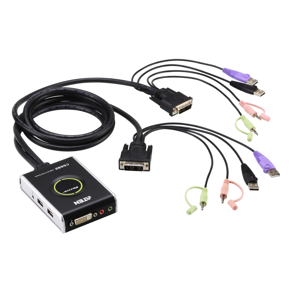 CS-682 KVM-перемикач 2порти USB 2.0 DVI Cable CS-682 KVM-перемикач 2порти USB 2.0 DVI Cable