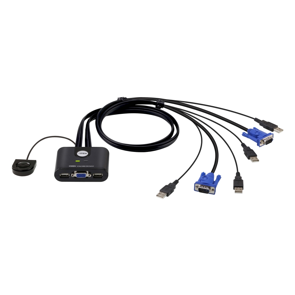 CS-22U KVM-перемик. 2 порти з KVM-шнурами USB 2х1.2 м CS-22U KVM-перемик. 2 порти з KVM-шнурами USB 2х1.2 м