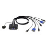 CS-22U KVM-перемик. 2 порти з KVM-шнурами USB 2х1.2 м CS-22U KVM-перемик. 2 порти з KVM-шнурами USB 2х1.2 м