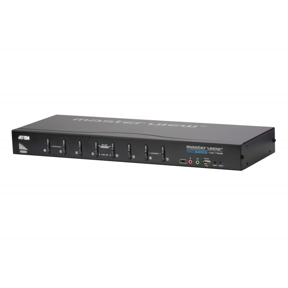 CS-1768 DVI KVM-перемикач USB 8-порти/2-х порт.USB Hub, аудіо, кабель USB DVI-D KVM 2х1.8м CS-1768 DVI KVM-перемикач USB 8-порти/2-х порт.USB Hub, аудіо, кабель USB DVI-D KVM 2х1.8м