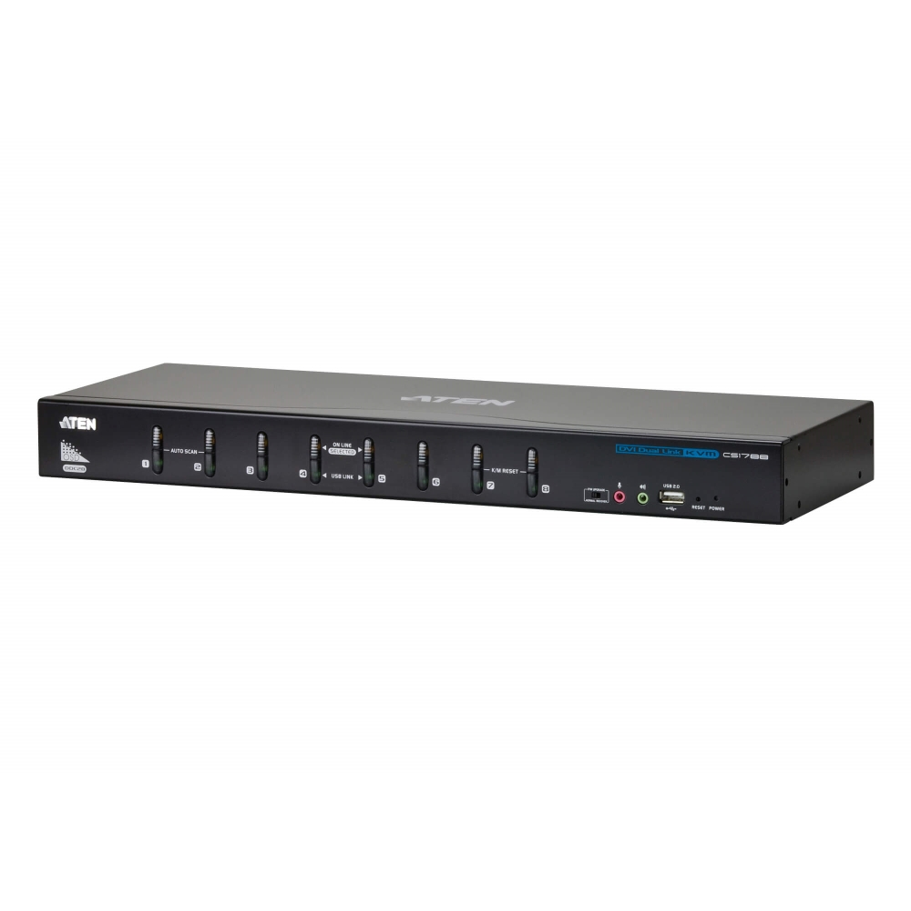 CS-1788 КВМ перемикач 8-порт., USB, DVI Dual Link, аудио CS-1788 КВМ перемикач 8-порт., USB, DVI Dual Link, аудио
