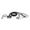 CS-692 КВМ-перемикач, 2-порт., USB, HDMI, аудио, кабельний