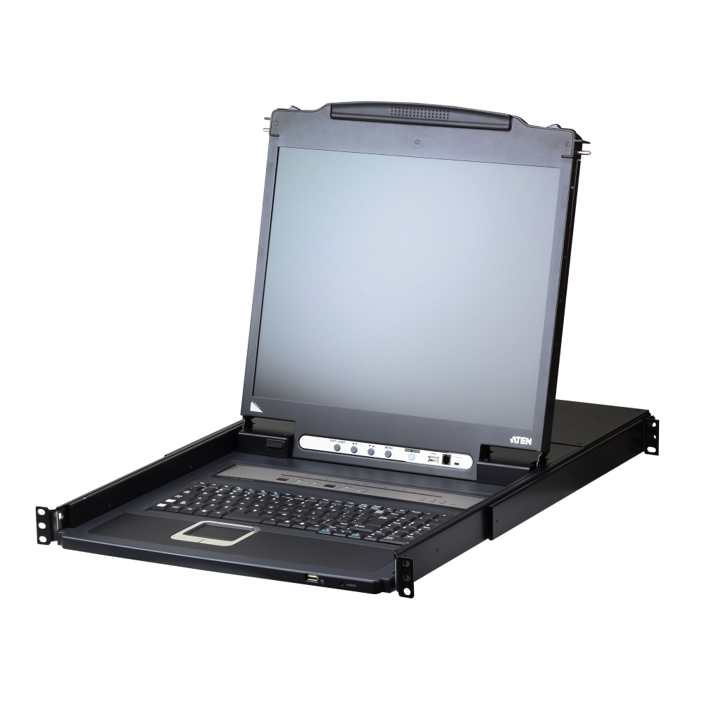 CL-5708IM Консоль управління з KVM-перемик.,8 портів, PS/2, USB, VGA, LCD 17", IP CL-5708IM Консоль управління з KVM-перемик.,8 портів, PS/2, USB, VGA, LCD 17", IP