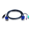 2L-5506UP Кабель DHS-15F+ 2xPS/2 - DHS-15M + USB тип A вилка, 6 м, (для CS-12/14/82A/84A/9134/9138) 2L-5506UP Кабель DHS-15F+ 2xPS/2 - DHS-15M + USB тип A вилка, 6 м, (для CS-12/14/82A/84A/9134/9138)