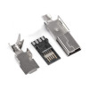 USB-5M-SP Роз'єм USB mini вилка на кабель, тип В, 5 контактів, пайка USB-5M-SP Роз'єм USB mini вилка на кабель, тип В, 5 контактів, пайка