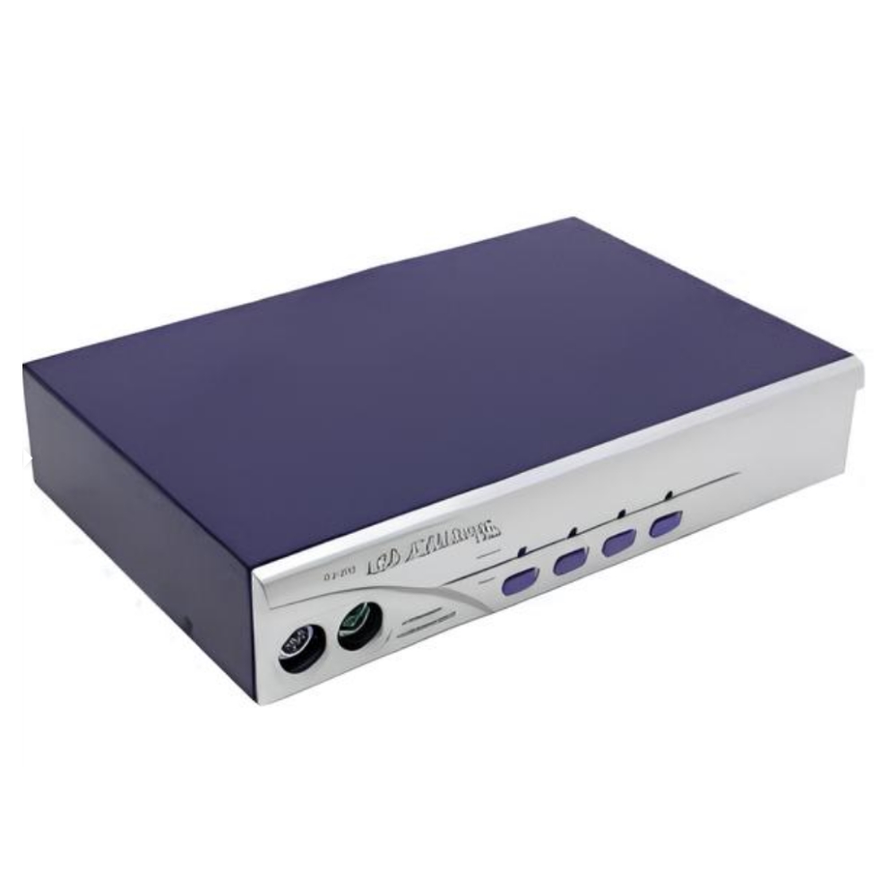 KS204 Перемикач AUTO (4 комп'ютер - монітор, клавіатура PS/2, миша PS/2 + 4 x USB А розетка) KS204 Перемикач AUTO (4 комп'ютер - монітор, клавіатура PS/2, миша PS/2 + 4 x USB А розетка)