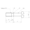 Гвинт 4-40UNC L=14,8мм d=4,2мм для корпуса DP