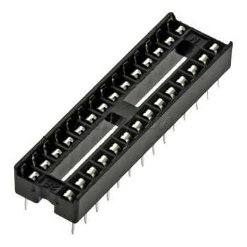SCS-28 Панелька DIP 28 контактов, узкая (в тубусе 17 шт)