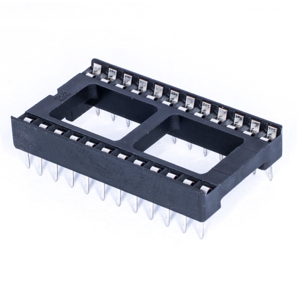 SCL-24 Панелька DIP 24 контакти, широка (в тубусі 20 шт) SCL-24 Панелька DIP 24 контакти, широка (в тубусі 20 шт)