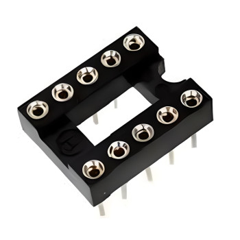 SCSM-10 Панелька DIP цангова 10 контактів, вузька