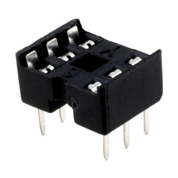 SCS-6 Панелька DIP 6 контактів, вузька (в тубусі 80 шт)