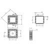 PLCC-84N Панелька PLCC 84 контакти, планарна