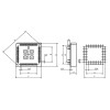 PLCC-32 Панелька PLCC 32 контакти, з позолотою