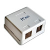BK24 Коробка монтажна для зовнішньої розетки 2хRJ-45 BK24 Коробка монтажна для зовнішньої розетки 2хRJ-45
