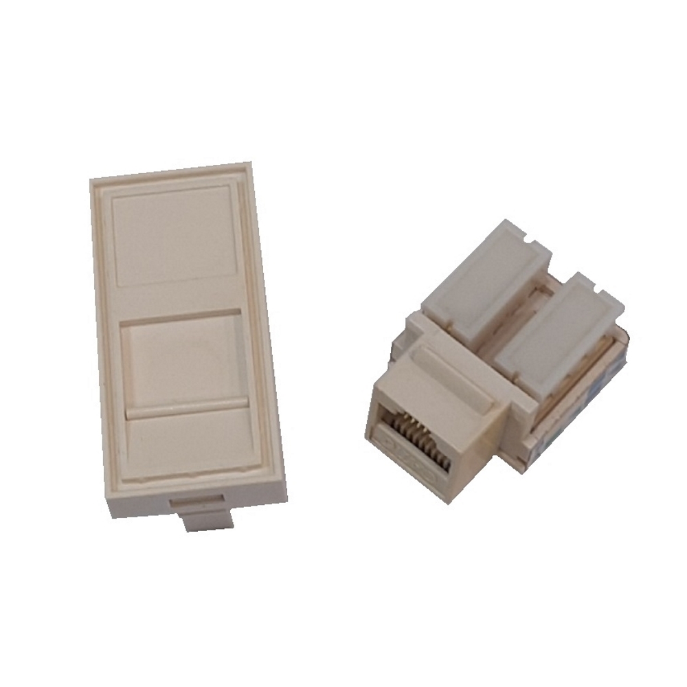 FPLS-64 Вставка для розетки (RJ-45, RJ-12) 22,5х45 мм, тип французький FPLS-64 Вставка для розетки (RJ-45, RJ-12) 22,5х45 мм, тип французький
