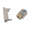 FPLS-64 Вставка для розетки (RJ-45, RJ-12) 22,5х45 мм, тип французький FPLS-64 Вставка для розетки (RJ-45, RJ-12) 22,5х45 мм, тип французький