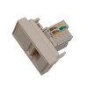 FPLS-64 Вставка для розетки (RJ-45, RJ-12) 22,5х45 мм, тип французький FPLS-64 Вставка для розетки (RJ-45, RJ-12) 22,5х45 мм, тип французький