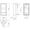 FPLS-64 Вставка для розетки (RJ-45, RJ-12) 22,5х45 мм, тип французький FPLS-64 Вставка для розетки (RJ-45, RJ-12) 22,5х45 мм, тип французький