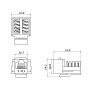 FPLS-64 Вставка для розетки (RJ-45, RJ-12) 22,5х45 мм, тип французький FPLS-64 Вставка для розетки (RJ-45, RJ-12) 22,5х45 мм, тип французький
