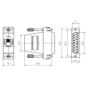 GC-15FT8 Перехідник 15 розетка - RJ-45