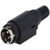 PC-MDP-401-3P Роз'єм живлення, вилка на кабель, 3контакти, пайка PC-MDP-401-3P Роз'єм живлення, вилка на кабель, 3контакти, пайка