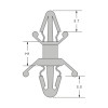 CS-0305 Фіксатор міжплатний h=4.8 мм фіксуючий за 100 шт CS-0305 Фіксатор міжплатний h=4.8 мм фіксуючий за 100 шт