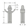 PS-16 Фіксатор міжплатний h=15.9/2.00 мм за 100 шт PS-16 Фіксатор міжплатний h=15.9/2.00 мм за 100 шт