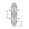 CS-0305S Фіксатор міжплатний h=4.8 мм фіксуючий за 100 шт CS-0305S Фіксатор міжплатний h=4.8 мм фіксуючий за 100 шт