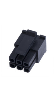 H/MicroFit-6F корпус MicroFit-6F, крок 3,0 мм, на кабель