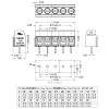 GS006S-5.0-02P-12-00A(H) Клемник 2 контакти на плату, 300В 15А, крок 5,0 мм (DG126-5.0)