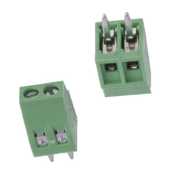 DT-128-02P Клемник 2 контакти на плату, 250В 16А, крок 5,0 мм