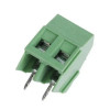 KLS2-103-5.00-02P Клемник 2 контакти на плату, 300В 10А, крок 5,0 мм, кутовий 45° (DG103-5.0)