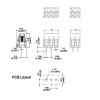 MB310-508M02 Клемник 2 контакти на плату, 300В 10А, крок 5,08 мм