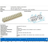 TLB-100HW-12P Клемник 12 контактів, прохідний, дріт 1.5 мм2, 450В 17.5А, крок 8,0 мм (BM9200)