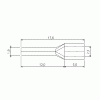 PIN-2.0 Клема тип "I" l= 1.9 мм на дріт 1.5-2.5 мм2, неізольована, 100 шт