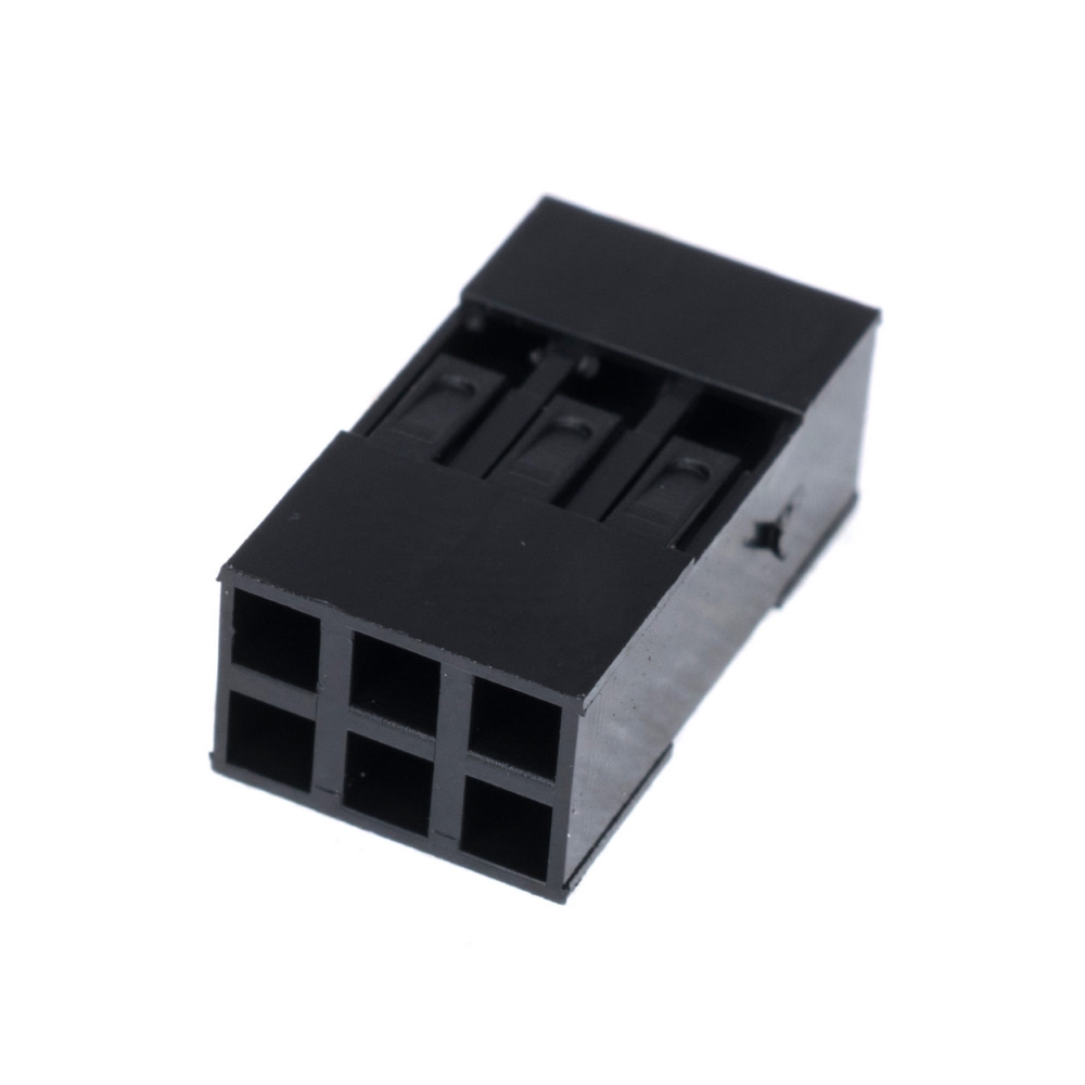 H/BLD-6 Корпус BLD-6, крок 2.54мм, розетка на кабель дворядна H/BLD-6 Корпус BLD-6, крок 2.54мм, розетка на кабель дворядна