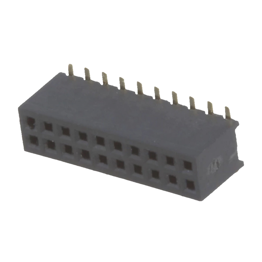 DS1065-05-20 Розетка на плату дворядна 20 контактів 2х10, крок 1,27 мм SMD DS1065-05-20 Розетка на плату дворядна 20 контактів 2х10, крок 1,27 мм SMD