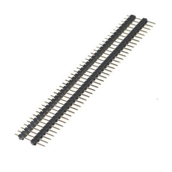 PLSH-40/11 Штирі міжплатні однорядні 1x40, h=10 мм, крок 2,54 мм, Gold flash