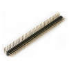 PLD2-80R Штирі на плату дворядні 2x40, з позолотою, прямий кут, крок 2.0 мм PLD2-80R Штирі на плату дворядні 2x40, з позолотою, прямий кут, крок 2.0 мм
