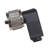 UHF-S58PR Роз'єм UHF вилка на кабель RG-58, кутовий, пластиковий корпус UHF-S58PR Роз'єм UHF вилка на кабель RG-58, кутовий, пластиковий корпус