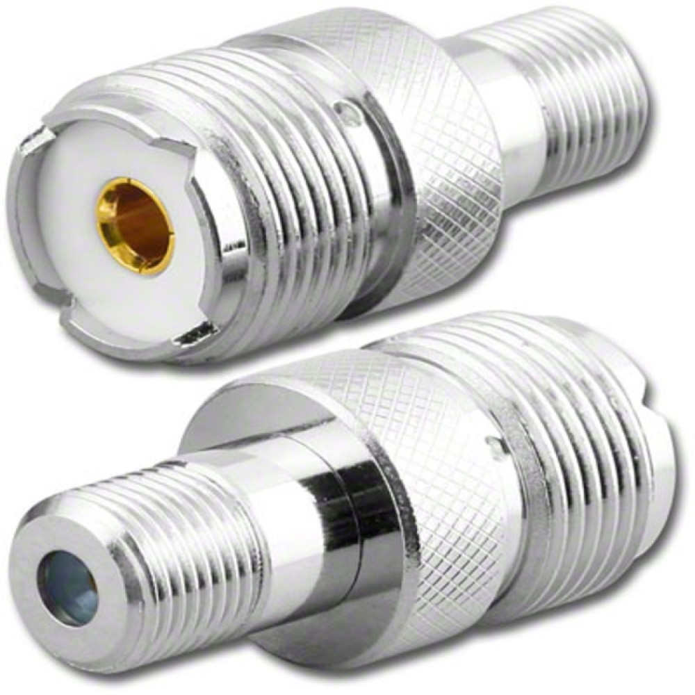 UHF/F Перехідник UHF розетка - F розетка UHF/F Перехідник UHF розетка - F розетка