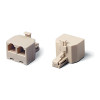 GCT-1-2-6P4C Перехідник ТР-6Р4С, вилка - 2 розетки GCT-1-2-6P4C Перехідник ТР-6Р4С, вилка - 2 розетки