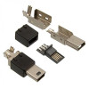 USB-5M-SP Роз'єм USB mini вилка на кабель, тип В, 5 контактів, пайка USB-5M-SP Роз'єм USB mini вилка на кабель, тип В, 5 контактів, пайка